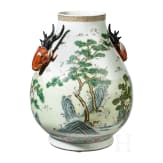 Gro&szlig;e "100-Kraniche-Vase", China, fr&uuml;he Republikzeit
