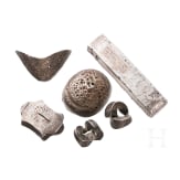 Sechs Silberbarren, China, 20. Jhdt.