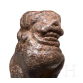 Ein Paar Opium-Gewichte in Form von Fo-L&ouml;wen, China, um 1900