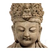 Gro&szlig;e Guanyin-Steinskulptur, China
