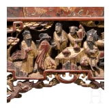 Geschnitztes Paneel eines Raumteilers, China, 18./19. Jhdt.