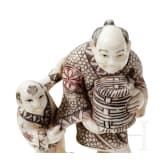 Drei Netsukes, Japan, Taisho-/Showa-Periode