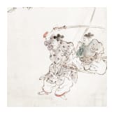 Tuschezeichnung eines Hingerichteten, Japan, sp&auml;te Edo-Periode