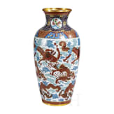 Gro&szlig;e Cloison&eacute;e-Vase, Japan, Meiji-Periode