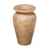 Alabastervase mit ausladender Lippe, alt&auml;gyptisch, 2. Jtsd. v. Chr.