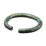 Massiver Fu&szlig;reif aus Bronze, Luristan, 10. - 9. Jhdt. v. Chr.