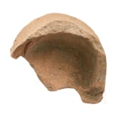 Griechisches Terrakotta-Antefix mit Gorgoneion, 3. - 2. Jhdt. v. Chr.