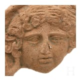 Griechisches Terrakotta-Antefix mit Gorgoneion, 3. - 2. Jhdt. v. Chr.
