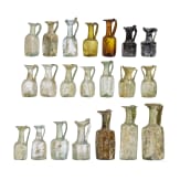 Sammlung 21 sp&auml;tr&ouml;mischer und fr&uuml;hbyzantinischer Glasgef&auml;&szlig;e, &ouml;stlicher Mittelmeerraum