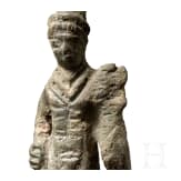 Merkurstatuette auf Sockel, r&ouml;misch, 2. - 3. Jhdt.