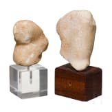 Miniaturtorso der Venus und Handfragment, Marmor, r&ouml;misch, 1. Jhdt.