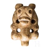 Ein Cohoba-Sauger in anthropomorpher Gestalt, Taino-Kultur, Karibik, 11. - 15. Jhdt.