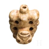 Ein Cohoba-Sauger in anthropomorpher Gestalt, Taino-Kultur, Karibik, 11. - 15. Jhdt.