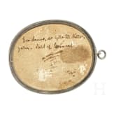 Miniatur einer jungen Dame, mit Silberrahmen, England, um 1800