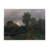 Parklandschaft im Mondschein, Ch. Leitner, datiert 1914