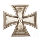 Estate Major Kissling - four Iron Crosses 1st Class 1914, a Horseman's Badge in bronze with stickpin, a bronze medal for the 300-year celebration Wuerzburg 1882 and a ribbon bar