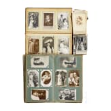 Mixed lot of more than 400 postcards of mostly German nobility, in two albums and in bulk