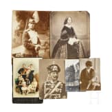Mixed lot of more than 400 postcards of mostly German nobility, in two albums and in bulk
