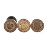 Four Danish official seals and two matrixes, 19th century