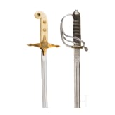 A sabre M 1821 and a Mameluk sabre