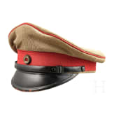 A visor cap to the tropical uniform for officers of the Protection Troop, circa 1900