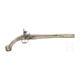 Miquelet pistol with silverstock, Ottoman Empire, Albanian circa 1850