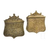 Two Ottoman/Greek cartouche boxes, 19th century
