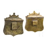 Two Ottoman/Greek cartouche boxes, 19th century