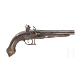 A Northern African double-barrelled flintlockpistol, 20th century