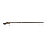 A Malayan matchlock rifle, 19th century
