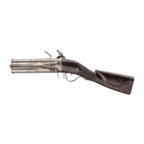 An Eastern European flintlock turn-over carbine, 19th century