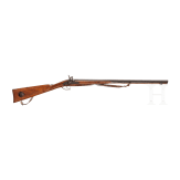 A German percussion gun, mid 19th century