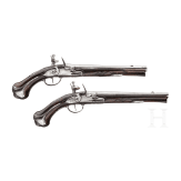 A pair of flintlock cavalry pistols by LeRoy à Paris, circa 1710/20
