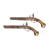 A pair of flintlock pistols by Jean Griottier in St. Étienne, circa 1750