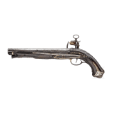 A cavalry officer's flintlock pistol by Peresteva in Barcelona, circa 1770
