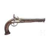 A French revolution-period flintlock pistol, circa 1790