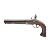 A French revolution-period flintlock pistol, circa 1790