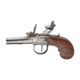 A Belgian flintlock pocket oistol, circa 1800