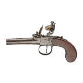 A flintlock pocket pistol by Rogers, England, circa 1800