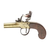 A British flintlock pocket pistol, Sharpe (London), circa 1800