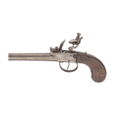 A large Belgian flintlock pocket pistol, circa 1810