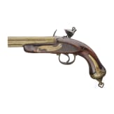 A seven-barrelled flintlock pistol, England, dated 1818