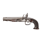 A side-by-side flintlock pistol by A. Peron &agrave; St. Omer, France, 1845