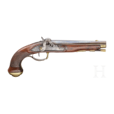 A French percussion pistol, circa 1780
