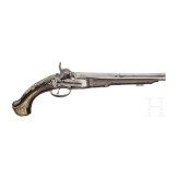 A percussion pistol by Busoms, Ripoll, circa 1790