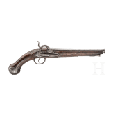 A percussion pistol, Spain, circa 1790