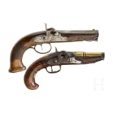 two percussion pistols, 1760 and 1800