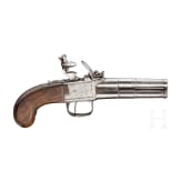 A flintlock pocket pistols by Hadley, London, circa 1800