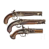 three pistols, 18. & 19. century