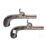 A pair of percussion pocket pistols from Li&egrave;ge, circa 1840